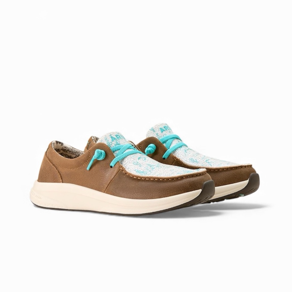 Ariat Brown and Blue Flats